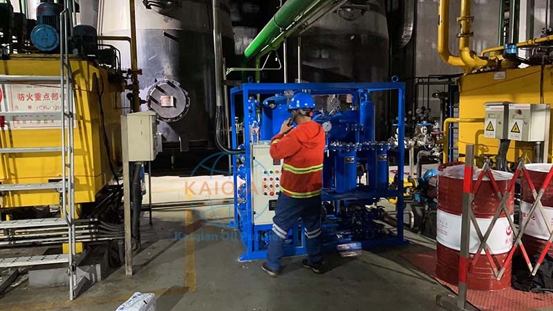 變壓器濾油機現場
